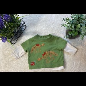 Boys 3m dinosaur longsleeve shirt